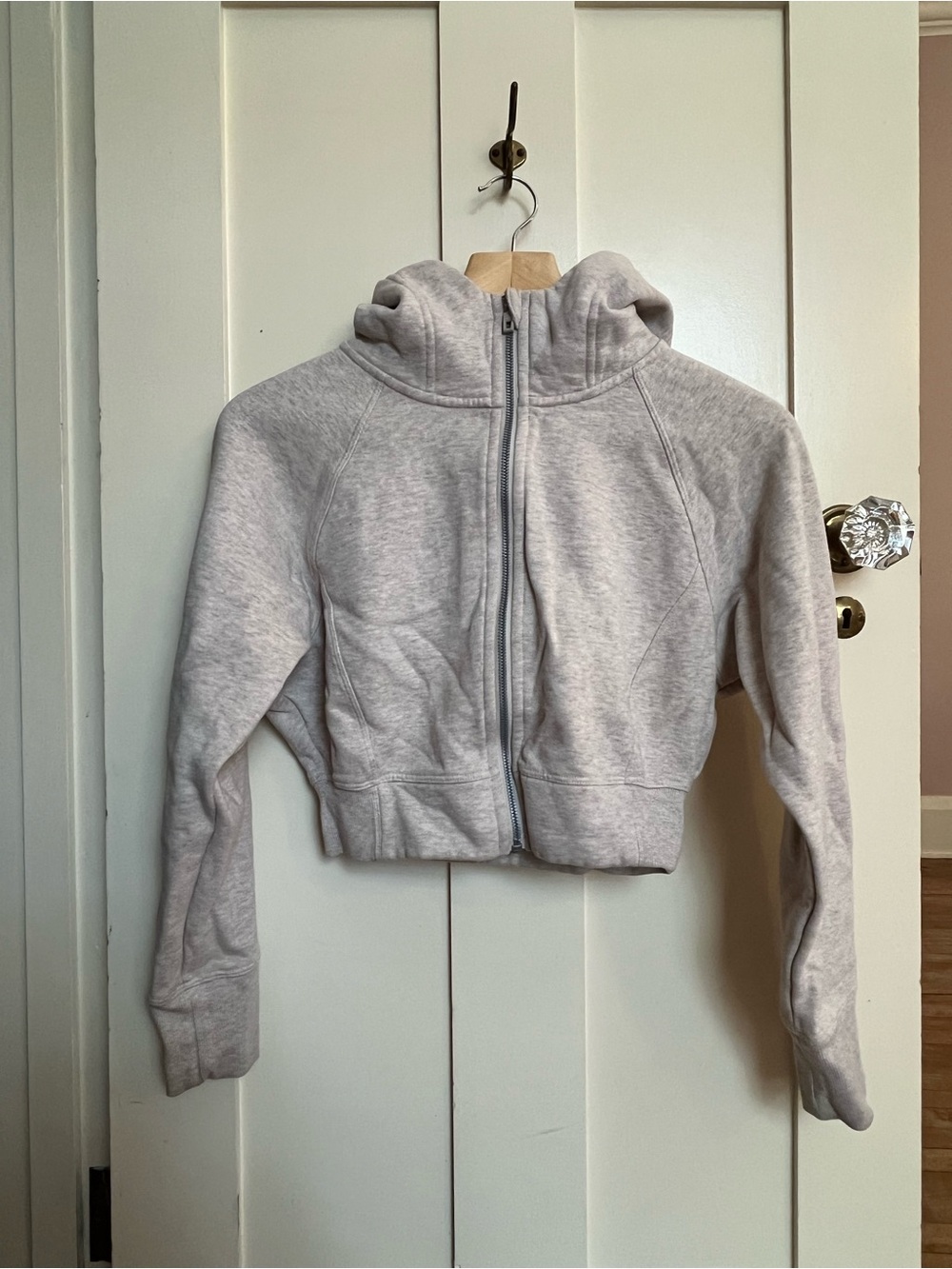 Light Gray Zip-Up Hoodie